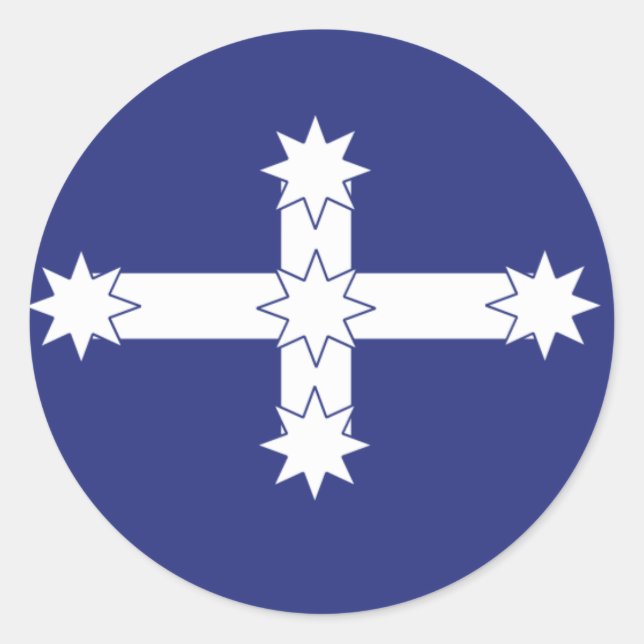 Eureka-Flagge Runder Aufkleber (Vorderseite)