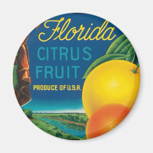 Eureka Florida Citrus Fruit Magnet