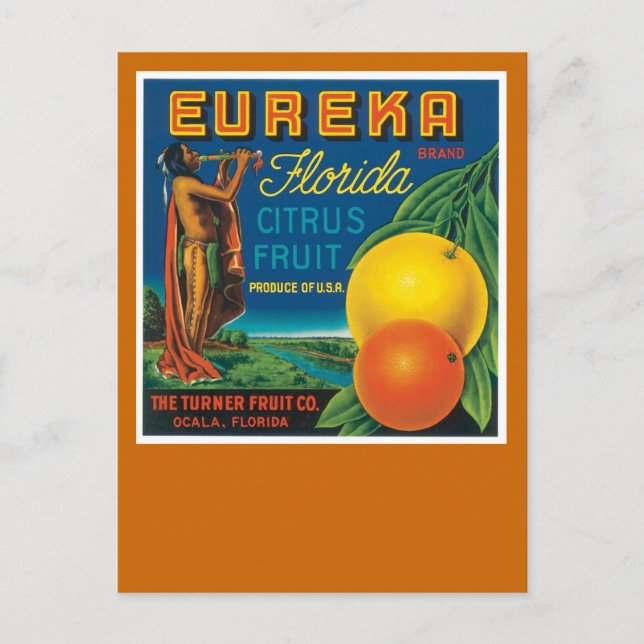 Eureka Florida Zitrusfrucht Postkarte (Vorderseite)