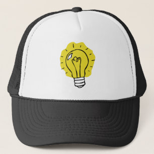 Eureka! Ideen-Glühlampen-Illustrations-Hut Truckerkappe