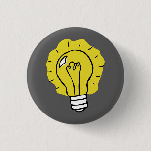 Eureka-Ideen-Glühlampen-Illustrations-Knopf Button