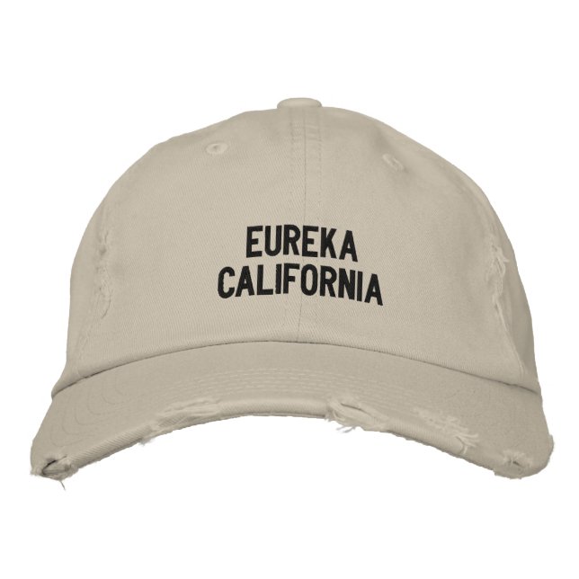 Eureka, Kalifornien, bestickte Baseballkappe (Vorderseite)