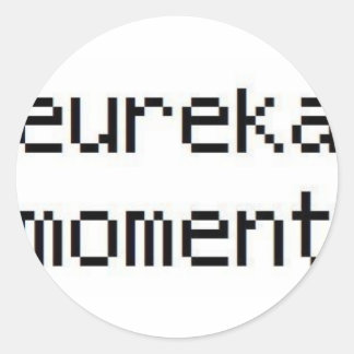 Eureka-Moment-Band-Aufkleber Runder Aufkleber