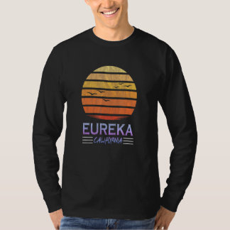 Eureka - Nordkalifornische Küste - Retro Sunset T-Shirt