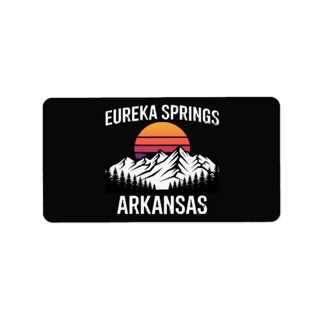 Eureka Springs Adressaufkleber (Vorne)