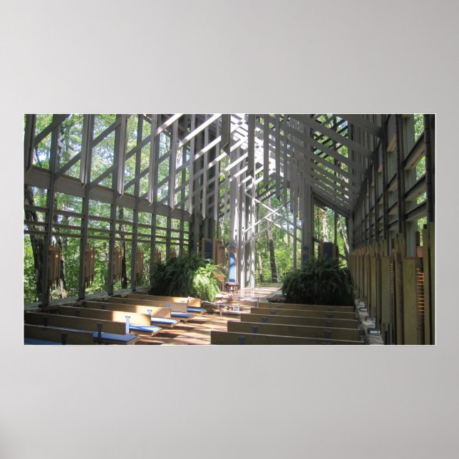 Eureka Springs, AR Glass Church Poster (Vorne)