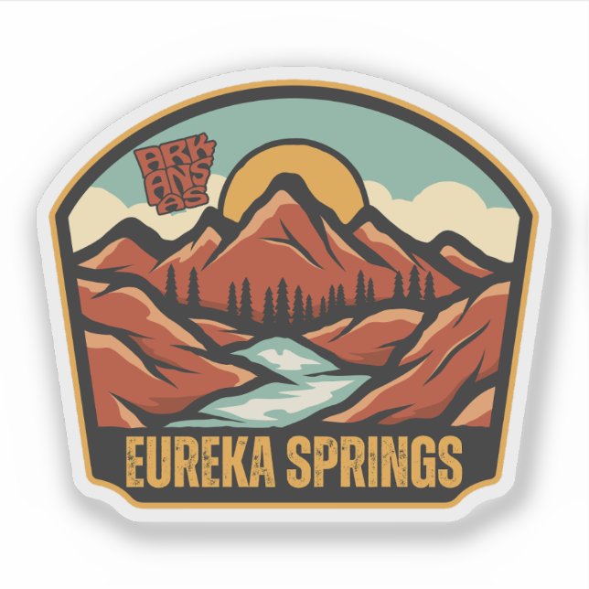 Eureka Springs, Arkansas Aufkleber (Vorderseite)