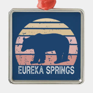 Eureka Springs Arkansas Retro Bär Ornament Aus Metall