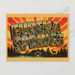 Eureka Springs Arkansas viktorianische Bergstadt Postkarte