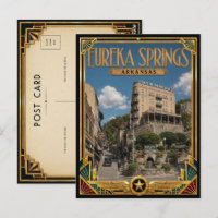 Eureka Springs Arkansas Vintage Art Deco Goldenes