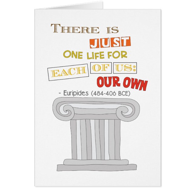 Euripides leben nur ein Leben lang schwul (Vorne)
