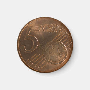 Euro 5 Cent Münze Magnet