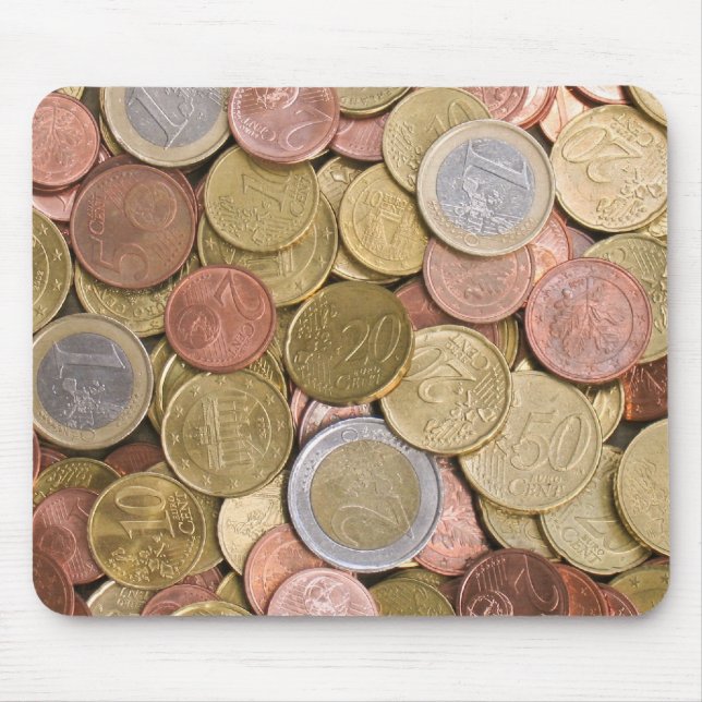 Euro Cent Geld Mousepad (Vorne)