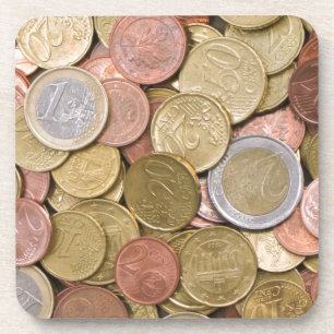 Euro Cent Getränkeuntersetzer