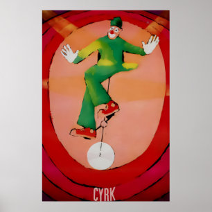 Euro Circ Affiche de l'attraction vintage Impressi