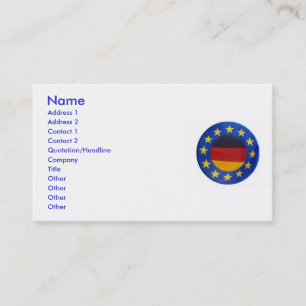Euro Deutschland Visitenkarte