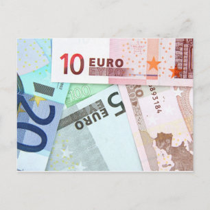 Euro Geld Postkarte