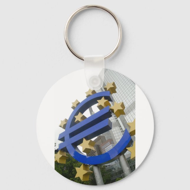 Euro sign Frankfurt Schlüsselanhänger (Vorderseite)