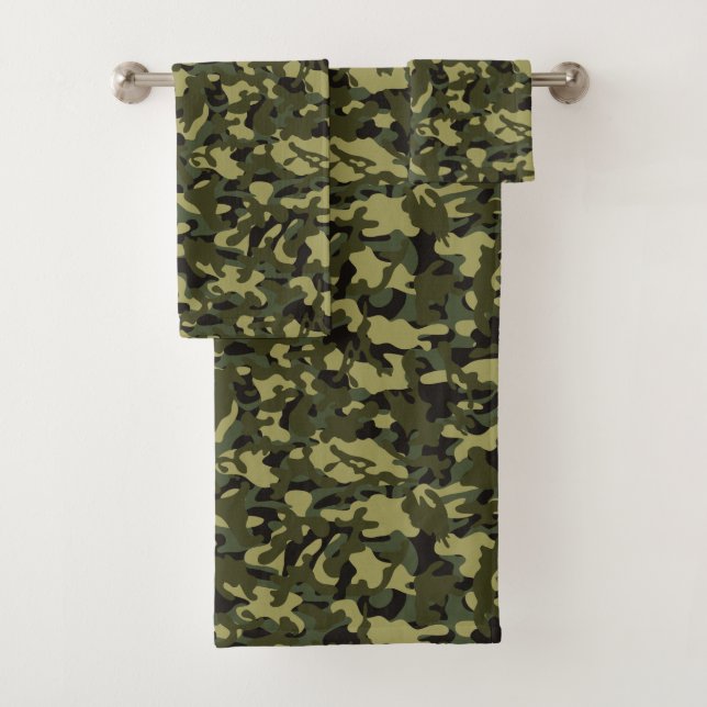 Euro Spring Camouflage Badhandtuch Set (Insitu)