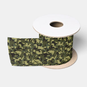 Euro Spring Camouflage Satinband