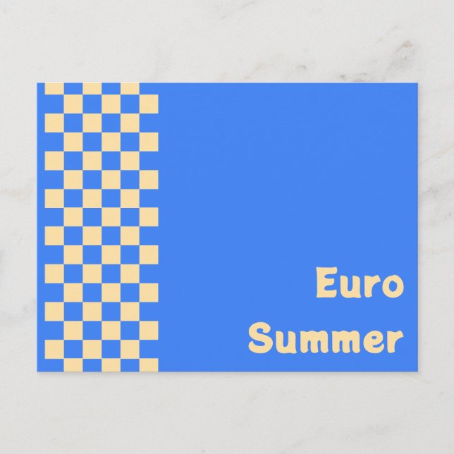Euro Summer Postcard Postkarte (Vorderseite)