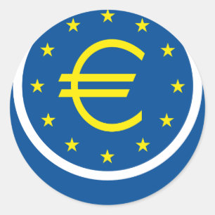 Euro-Symbolik - Europäisches Erbe Runder Aufkleber