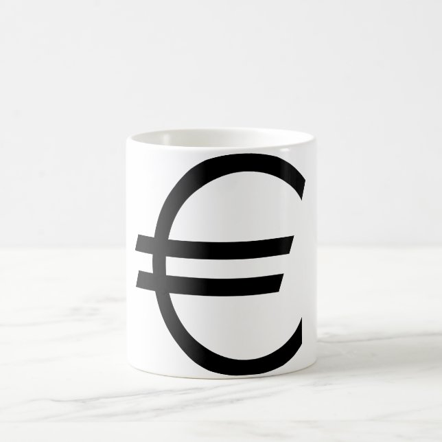 Euro-Zeichen Kaffeetasse (Mittel)