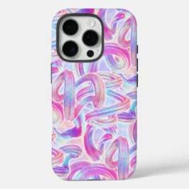 eurobeat holorave - rosa und blau: iPhone 16 pro hülle
