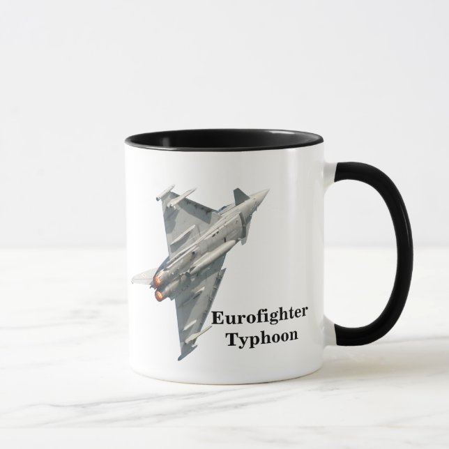 Eurofighter Typhoon mit Monogramm Tasse (Rechts)