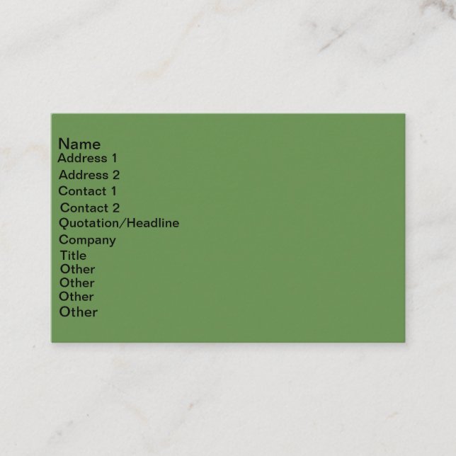 Eurogrößen-Visitenkarte Visitenkarte (Vorderseite)