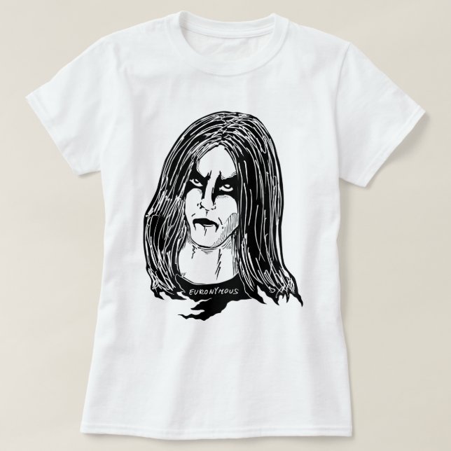 Euronymes Make-up-Gesicht T-Shirt (Design vorne)