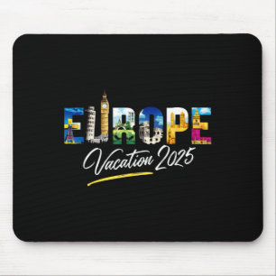 Europa 2025 Familienurlaub Souvenir Reise Sommer Mousepad