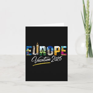 Europa 2025 Family Vacation Souvenir Trip Summer T Karte