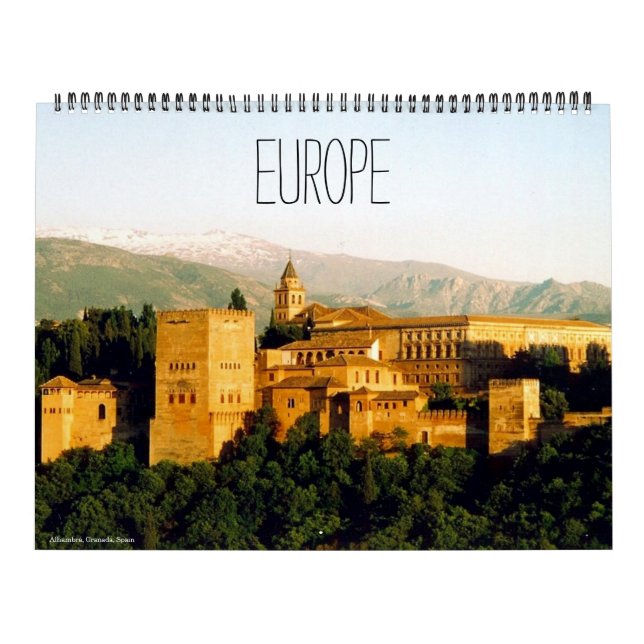 Europa 2025 (mit Standorten) groß Kalender (Titelbild)
