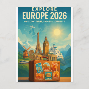 EUROPA 2026 — Ein Kontinent, endlose Reisen Postkarte
