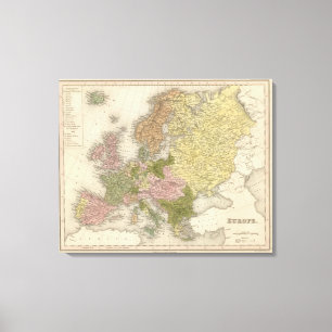 Europa 20 leinwanddruck