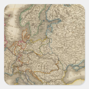 Europa 22 quadratischer aufkleber