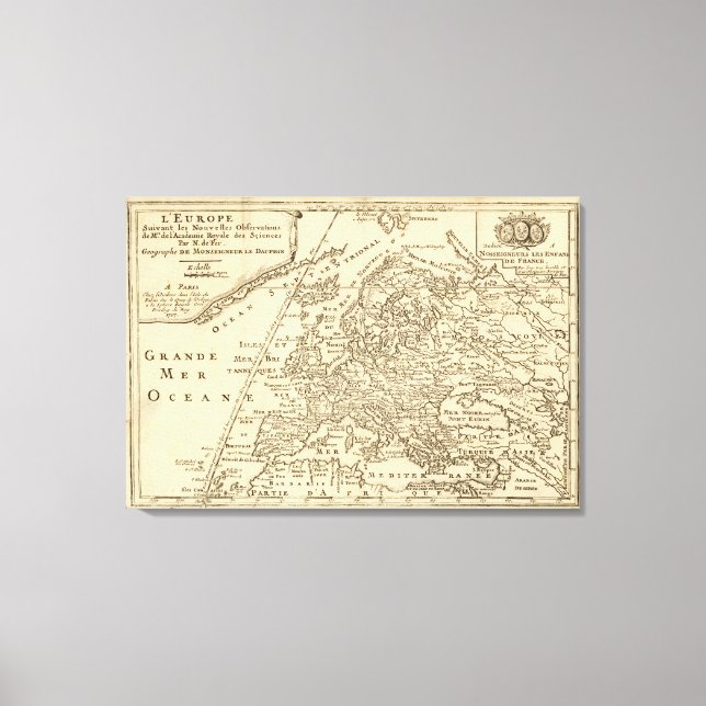 Europa 24 leinwanddruck (Vorderseite)