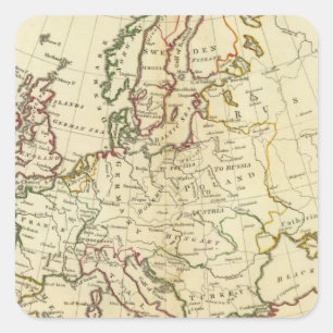 Europa 33 quadratischer aufkleber