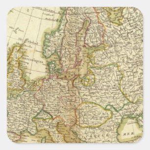 Europa 35 quadratischer aufkleber