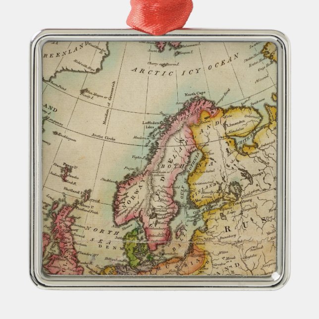 Europa 3 silbernes ornament (Vorne)