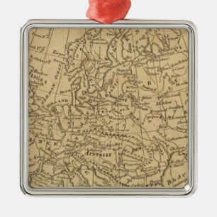 Europa 4 silbernes ornament