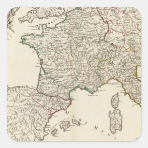 Europa 8 quadratischer aufkleber