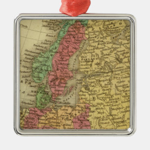 Europa 8 silbernes ornament