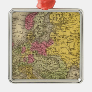 Europa 9 silbernes ornament