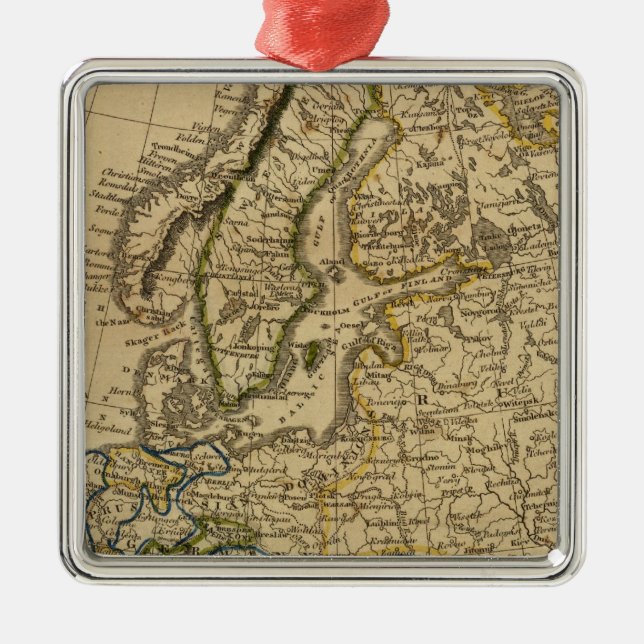 Europa 9 silbernes ornament (Vorne)