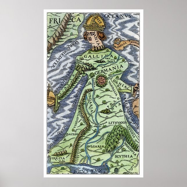 EUROPA ALS KIND, 1588 POSTER (Vorne)