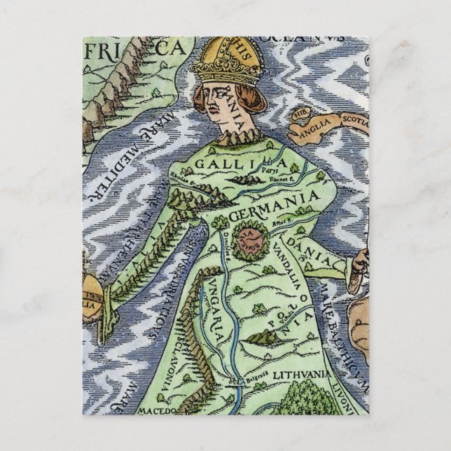 EUROPA ALS KIND, 1588 POSTKARTE (Vorderseite)