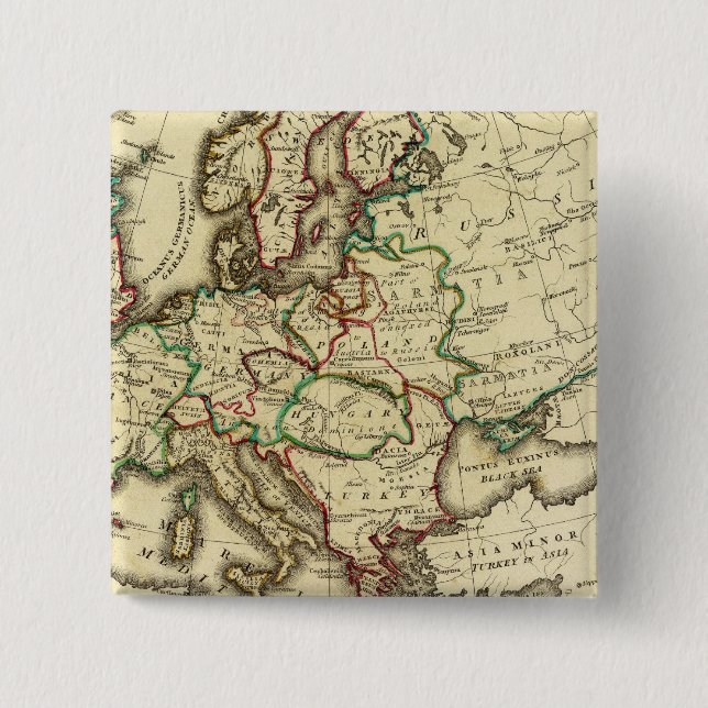 Europa alt, modern button (Vorderseite)
