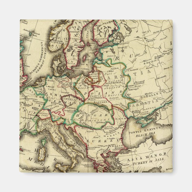 Europa alt, modern magnet (Vorne)